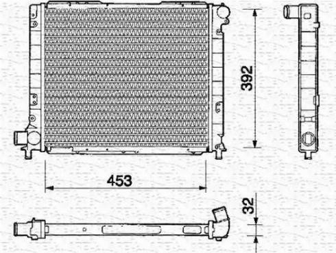 Magneti Marelli 350213111000 - Radiator, engine cooling autospares.lv