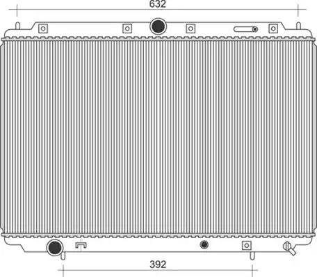 Magneti Marelli 350213111200 - Radiator, engine cooling autospares.lv