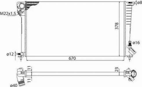 TEMPEST TP.15.61.315 - Radiator, engine cooling autospares.lv