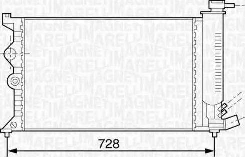 Magneti Marelli 350213118600 - Radiator, engine cooling autospares.lv