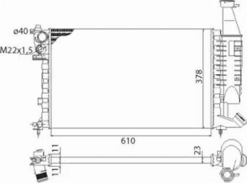 Magneti Marelli 350213118003 - Radiator, engine cooling autospares.lv