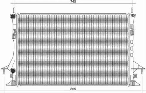 Magneti Marelli 350213113500 - Radiator, engine cooling autospares.lv