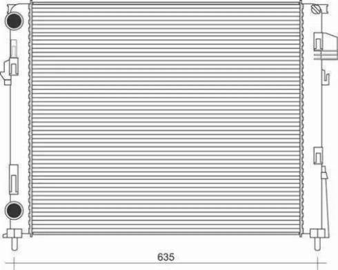 Ava Quality Cooling RT 2303 - Radiator, engine cooling autospares.lv