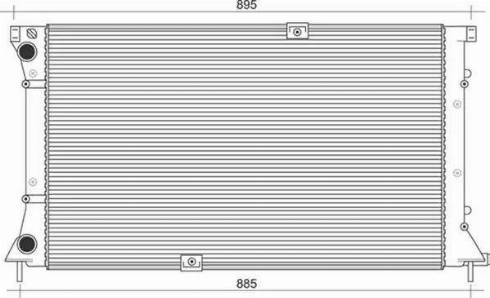 Magneti Marelli 350213113700 - Radiator, engine cooling autospares.lv