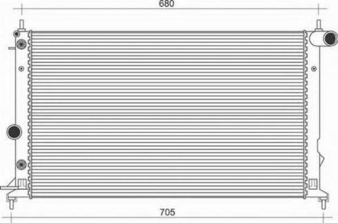 Magneti Marelli 350213112500 - Radiator, engine cooling autospares.lv