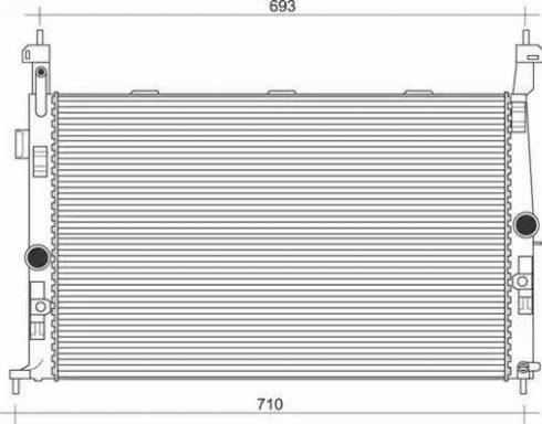 Magneti Marelli 350213112600 - Radiator, engine cooling autospares.lv