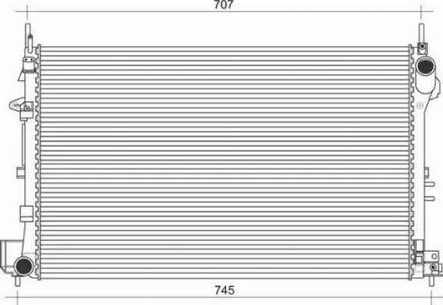 Magneti Marelli 350213112100 - Radiator, engine cooling autospares.lv