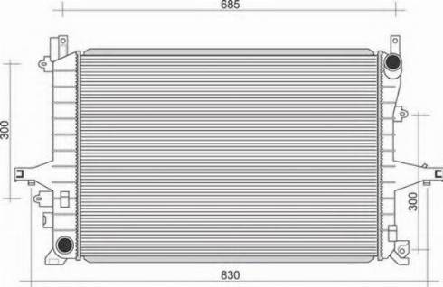 Magneti Marelli 350213117100 - Radiator, engine cooling autospares.lv