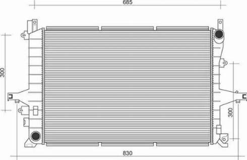 Magneti Marelli 350213117200 - Radiator, engine cooling autospares.lv