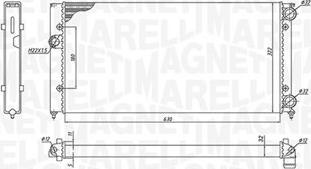 Magneti Marelli 350213185300 - Radiator, engine cooling autospares.lv