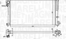 Magneti Marelli 350213186500 - Radiator, engine cooling autospares.lv