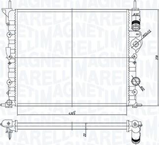 Magneti Marelli 350213180400 - Radiator, engine cooling autospares.lv