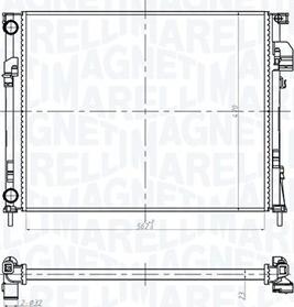 Magneti Marelli 350213181600 - Radiator, engine cooling autospares.lv