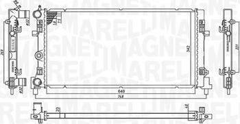 Magneti Marelli 350213182300 - Radiator, engine cooling autospares.lv