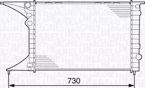 Magneti Marelli 350213130700 - Radiator, engine cooling autospares.lv