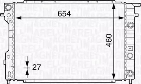 Magneti Marelli 350213131100 - Radiator, engine cooling autospares.lv