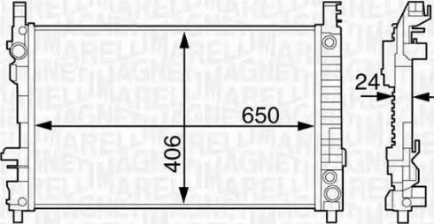 Magneti Marelli 350213126300 - Radiator, engine cooling autospares.lv