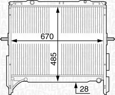 Magneti Marelli 350213128600 - Radiator, engine cooling autospares.lv