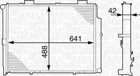 Magneti Marelli 350213122600 - Radiator, engine cooling autospares.lv