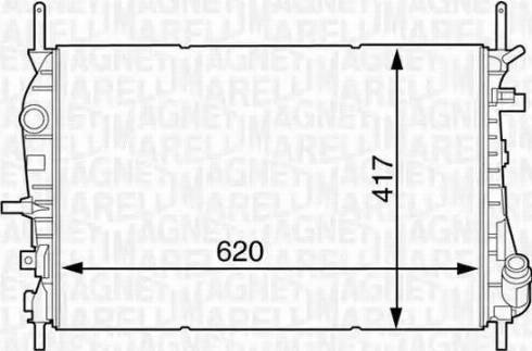 Magneti Marelli 350213122300 - Radiator, engine cooling autospares.lv