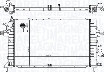 Magneti Marelli 350213176100 - Radiator, engine cooling autospares.lv