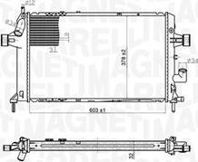 Magneti Marelli 350213176700 - Radiator, engine cooling autospares.lv