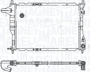 Magneti Marelli 350213177900 - Radiator, engine cooling autospares.lv