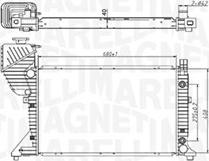 Magneti Marelli 350213177500 - Radiator, engine cooling autospares.lv