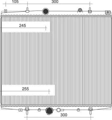 Magneti Marelli 350213893000 - Radiator, engine cooling autospares.lv