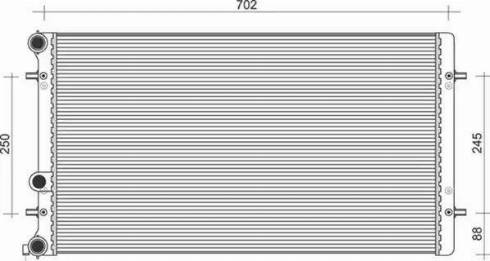 Magneti Marelli 350213846000 - Radiator, engine cooling autospares.lv