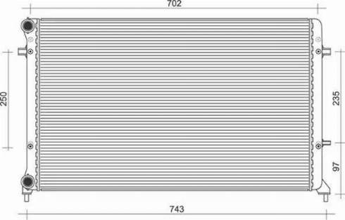 Magneti Marelli 350213854000 - Radiator, engine cooling autospares.lv