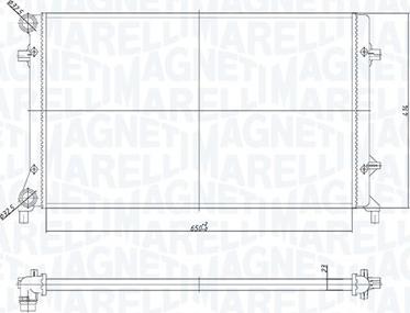 Magneti Marelli 350213853000 - Radiator, engine cooling autospares.lv