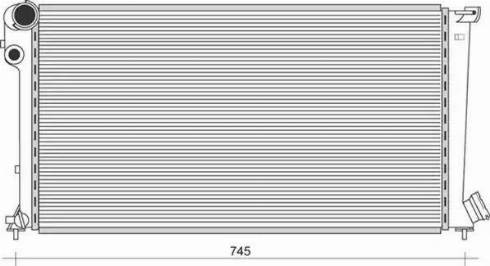 Magneti Marelli 350213864000 - Radiator, engine cooling autospares.lv