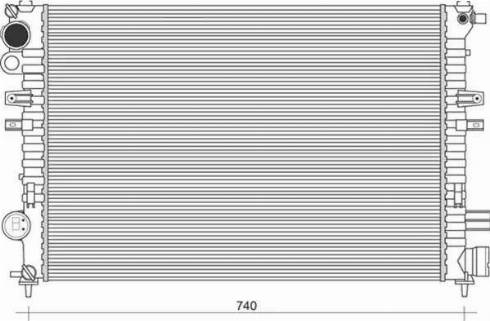 Magneti Marelli 350213866000 - Radiator, engine cooling autospares.lv