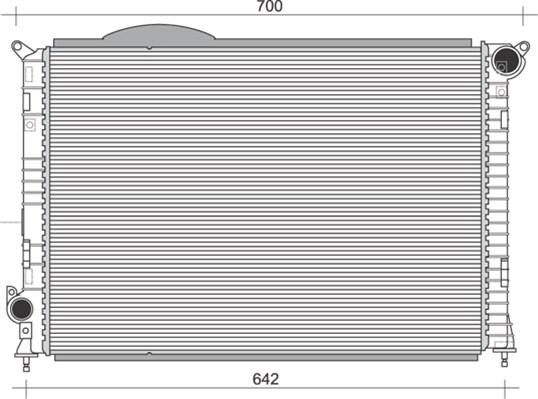 Magneti Marelli 350213860000 - Radiator, engine cooling autospares.lv