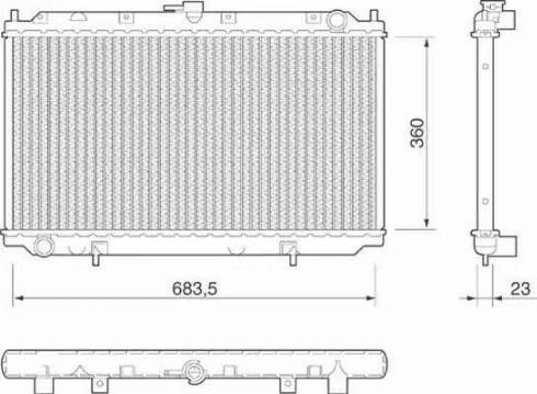 Magneti Marelli 350213806000 - Radiator, engine cooling autospares.lv