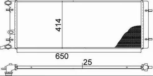 Nissens 65201A - Radiator, engine cooling autospares.lv