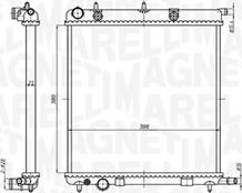 Magneti Marelli 350213819000 - Radiator, engine cooling autospares.lv