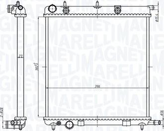 Magneti Marelli 350213819000 - Radiator, engine cooling autospares.lv