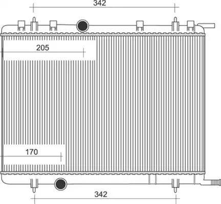 Magneti Marelli 350213884000 - Radiator, engine cooling autospares.lv