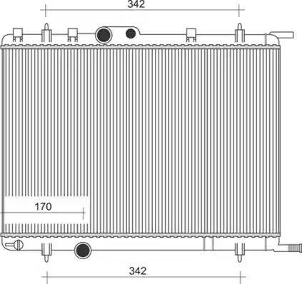 Magneti Marelli 350213885000 - Radiator, engine cooling autospares.lv