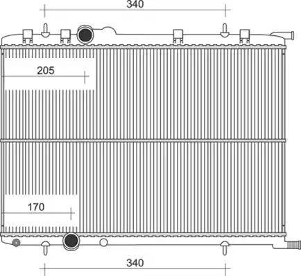 Magneti Marelli 350213875000 - Radiator, engine cooling autospares.lv