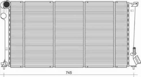 Magneti Marelli 350213876000 - Radiator, engine cooling autospares.lv