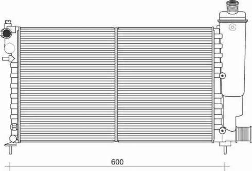 Magneti Marelli 350213870000 - Radiator, engine cooling autospares.lv