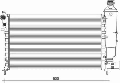 Magneti Marelli 350213871000 - Radiator, engine cooling autospares.lv