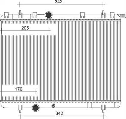 Magneti Marelli 350213873000 - Radiator, engine cooling autospares.lv