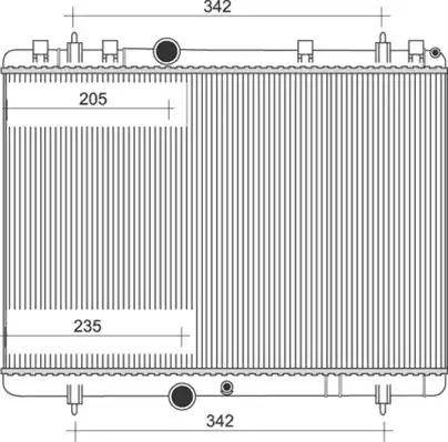 Magneti Marelli 350213877000 - Radiator, engine cooling autospares.lv