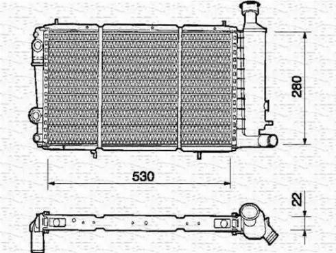 Magneti Marelli 350213310000 - Radiator, engine cooling autospares.lv