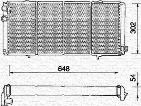 Magneti Marelli 350213335000 - Radiator, engine cooling autospares.lv