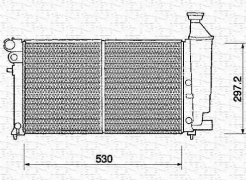 Magneti Marelli 350213374000 - Radiator, engine cooling autospares.lv